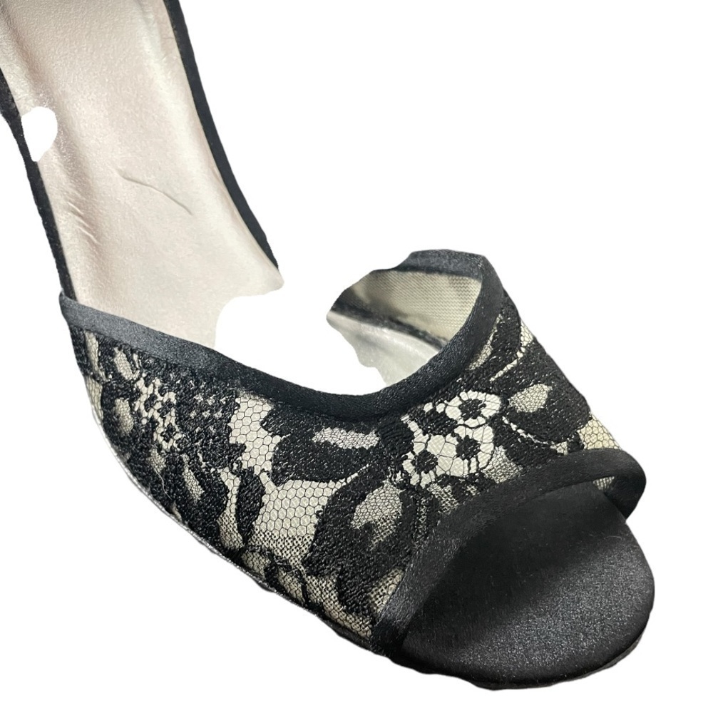 Stuart Weitzman, Black lace heel - Picture 3 of 9